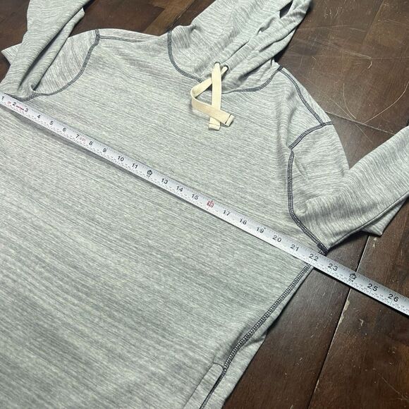 Johnnie O Peppers Light Gray heather Men's Hanging Out hoodie pullover shirt - Picture 8 of 9